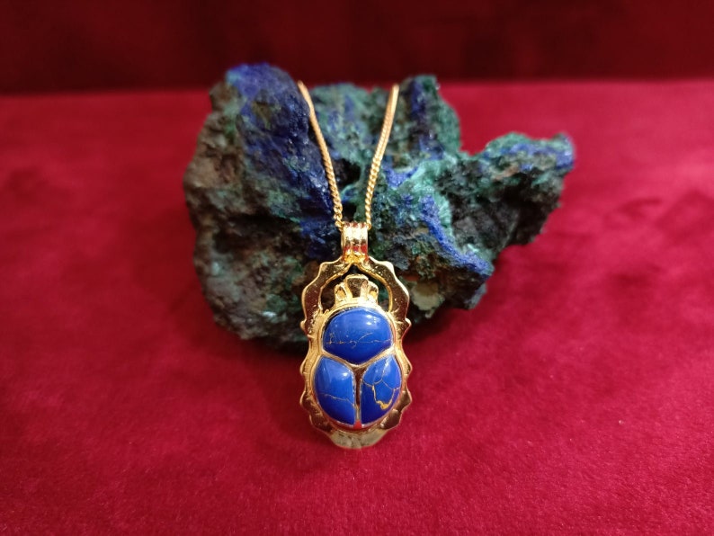 Gold Scarab Necklace 18K Gold Filled Sterling Silver Gold Scarab Jewelry Scarab Beetle Pendant Egyptian Scarab Necklace