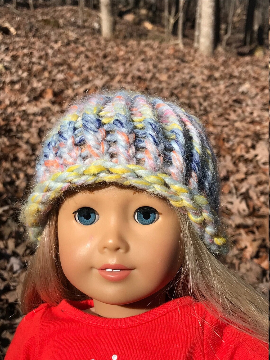 American Girl handmade knitted hat Etsy