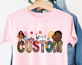 Disney Moana Shirt, Princess Moana Tee, Birthday Matching T-Shirt, Disney Custom Name Tee, Moana Sweatshirt, Disneyworld Family Trip Tee