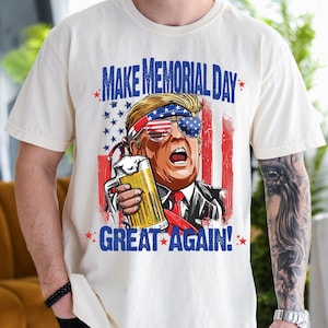 4 juli Trump-shirt, maak Memorial Day Great Again-T-shirt, shirt Amerikaanse vlag, Donald Trump-T-shirt, shirt Independence Day 2025