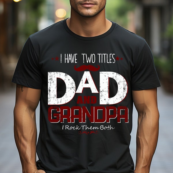 Dad Grandpa Shirt, Father's Day Shirt, Husband Father Grandpa Legend, Grandfather Custom Dates, Funny Dad Birthday Gift for Men