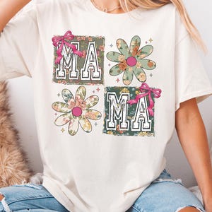 Mama T-Shirt, Flowery Mom Tee, Mother&#39;s Day Shirt, Mommy Shirt, Mom Life Sweatshirt, New Mama Shirt, Mom Hoodie, First Mothers Day Tee