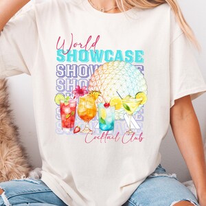 Epcot Drinking Shirt, World Showcase Cocktail Club T-shirt, Drinking Around The World Shirt, Disney World Tour Shirt, Bachelorette Trip Tee