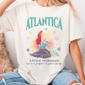 Disney shirt kleine zeemeermin, T-shirt prinses Ariel, T-shirt Ariel Atlantica, T-shirt Disneyworld Trip, shirt prinses zeemeermin