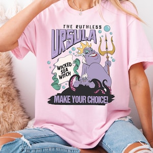 Disney Ursula Shirt, Villains T-Shirt, Bad Witches Shirt, Wicked Sea Witch Tee, The Ruthless Ursula Shirt, Disney Sea World Shirt