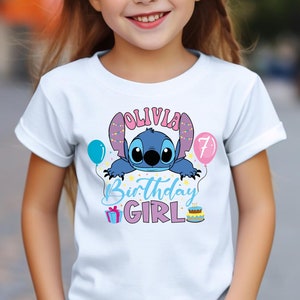 Disney Lilo & Stitch Birthday Girl T-Shirt, Stitch Birthday Shirt sold by  Screaming Residential, SKU 38680862