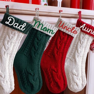 Custom Christmas Stocking: Embroidered Monogram Stocking, Matching Christmas Stocking, Xmas Stocking, Holiday stocking, Stockings With Names