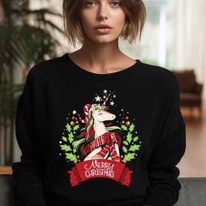 Womens unicorn christmas sweater online