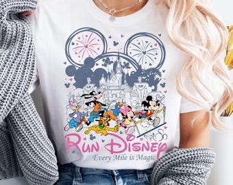 Run Disney T-shirt, Mickey and Friends Racing Tee, Every Mile is Magic Sweat, Disney Weekend Marathon 2026 Shirt, Disneyworld Running Tee
