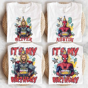 Marvel Hulk Birthday T-shirt, Disney Birthday Boy Shirt, It's My Birthday Tee, Avengers Birthday Sweatshirt, Spiderman Birthday Hoodie