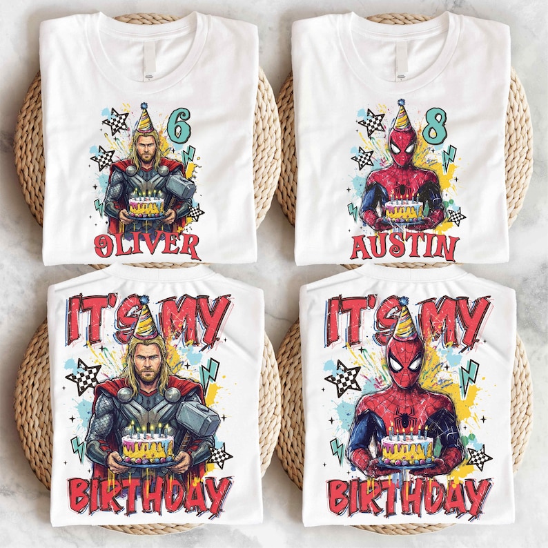 Marvel Hulk Birthday T-shirt, Disney Birthday Boy Shirt, It's My Birthday Tee, Avengers Birthday Sweatshirt, Spiderman Birthday Hoodie