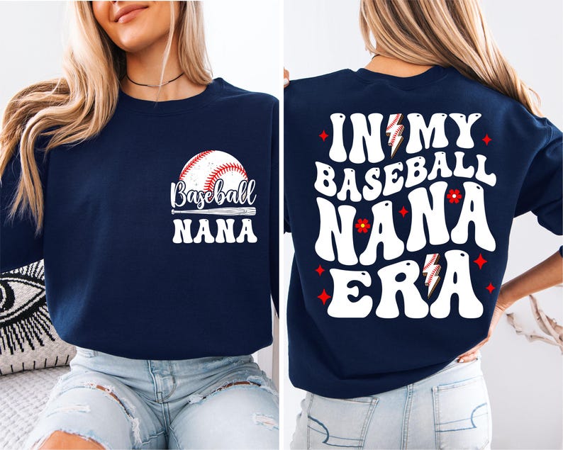 Baseball Nana Shirt, Sports Nana T-Shirt, Cheer Nana Sweatshirt, Baseball Grandma Shirt, Sports Gigi T-Shirt, Nana Sweatshirt