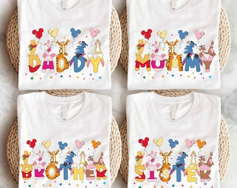 Pooh Bär Geburtstag Familie Sweatshirt, Disney Familie Passender Geburtstag Shirt, Disney Geburtstag Party Tshirt, Disneyworld Pooh Daddy Hoodie