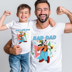 Goofy Dad und Kinder Shirt, Daddy und Me Sweatshirt, Doof Film Shirt, Wie mein Dad Shirt, Disneyland Vater und Junge T-Shirt, Vatertags-T-Shirt