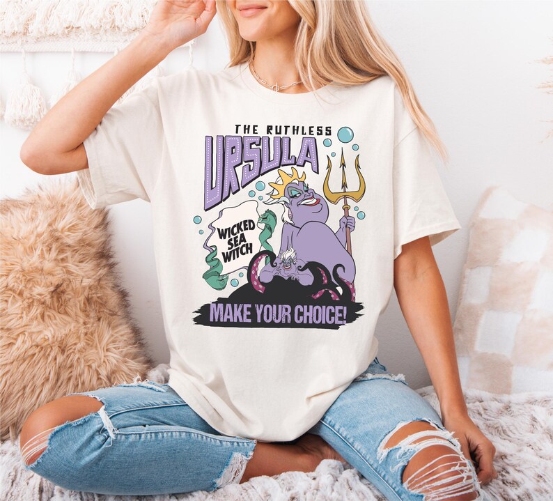 Disney Ursula Shirt, Villains T-Shirt, Bad Witches Shirt, Wicked Sea Witch Tee, The Ruthless Ursula Shirt, Disney Sea World Shirt