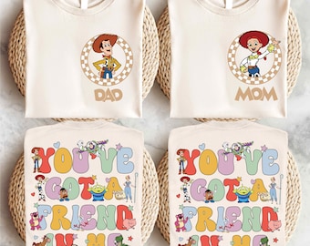 Toy Story Family Matching Shirt, Disney Custom Family Trip Shirt, Buzz Lightyear Boy Shirt, Woody Dad T-shirt, Jessie Mom Shirt
