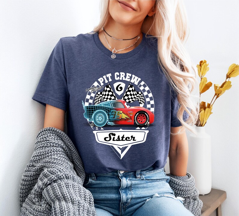 Cars Birthday Family T-Shirt, Lightning McQueen Birthday Matching Tee, Pit Crew Party Shirt, Birthday Boy Shirt, Disney Family Birthday Tee