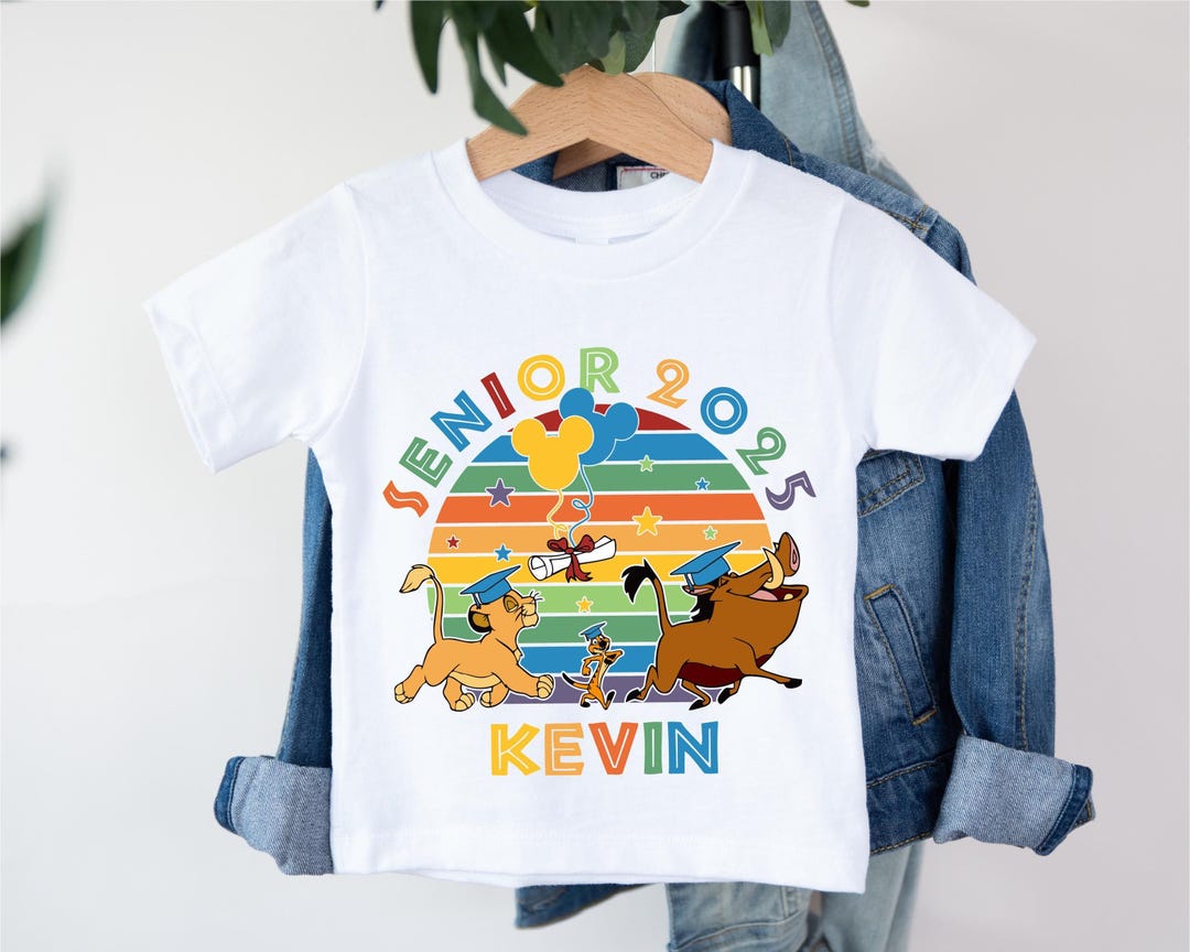 Graduation Simba Custom Disney Senior 2025 T-shirt, Lion King Graduation Sweatshirt ...