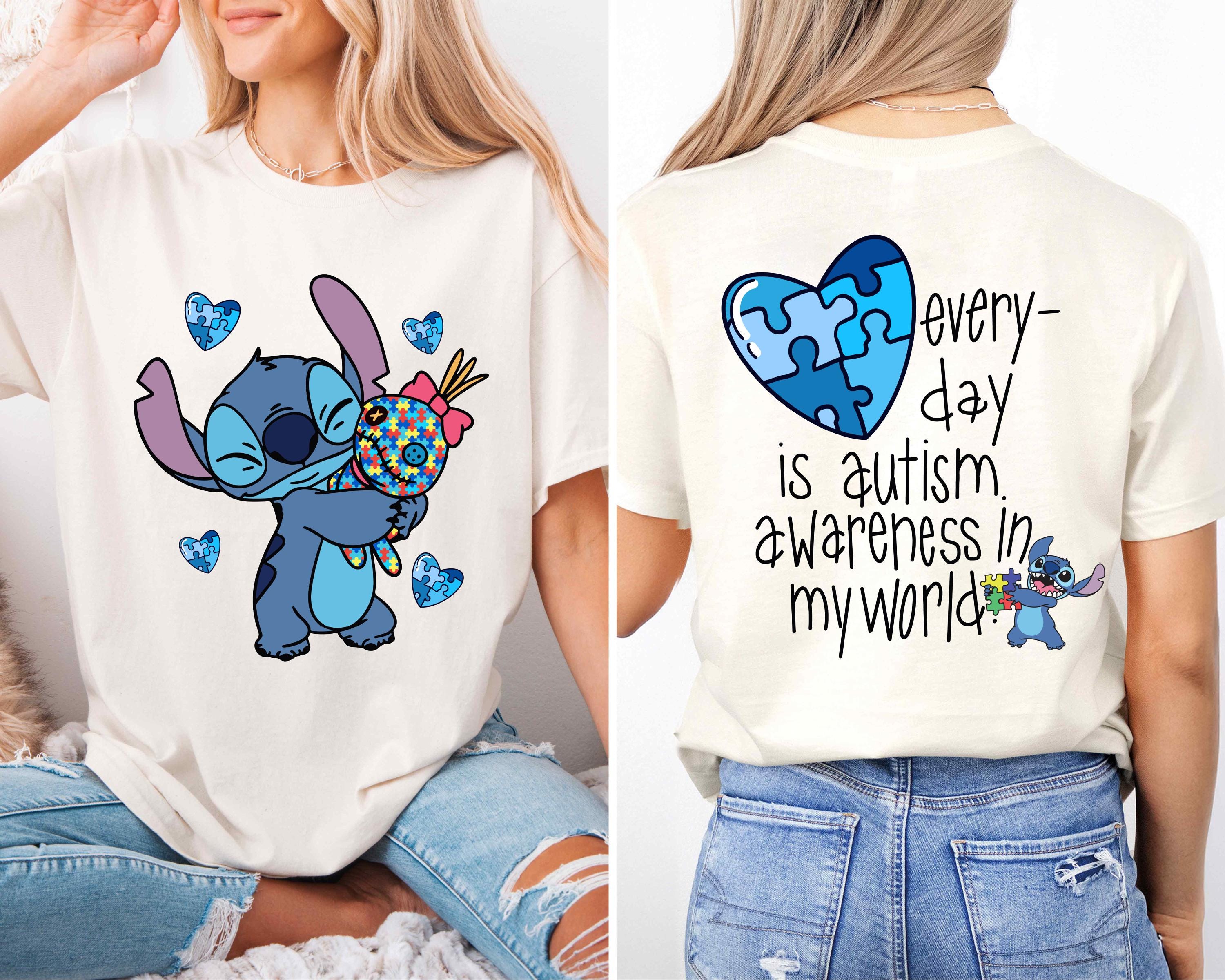 Stitch Autism Awareness T-shirt, Disney Autism Shirt, Awareness Day Shirt, Autism Awareness Month Tee