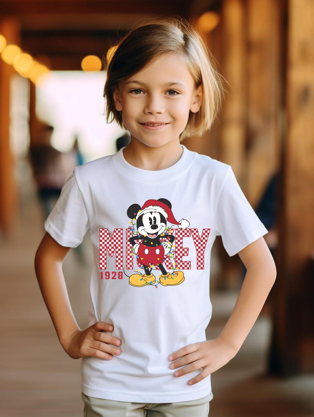 Disney Mickey Mouse Christmas Lights Shirts Disneyland Etsy