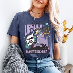 Disney Ursula Shirt, Villains T-Shirt, Bad Witches Shirt, Wicked Sea Witch Tee, The Ruthless Ursula Shirt, Disney Sea World Shirt