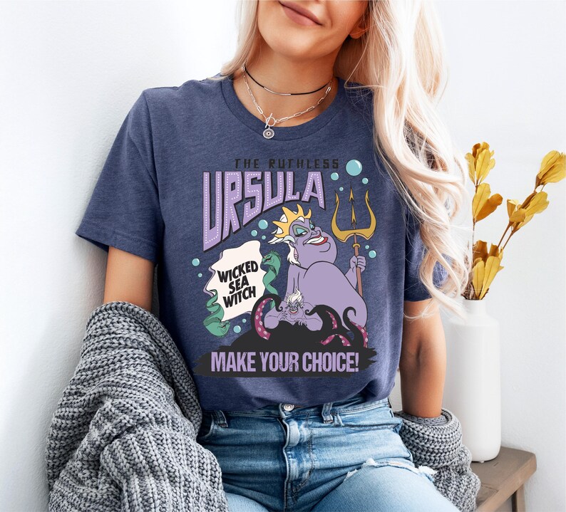 Disney Ursula Shirt, Villains T-Shirt, Bad Witches Shirt, Wicked Sea Witch Tee, The Ruthless Ursula Shirt, Disney Sea World Shirt