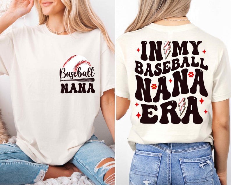 Baseball Nana Shirt, Sports Nana T-Shirt, Cheer Nana Sweatshirt, Baseball Grandma Shirt, Sports Gigi T-Shirt, Nana Sweatshirt