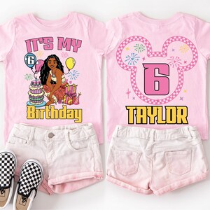 Princess Moana Birthday Girl Shirt, Disney Moana Birthday Family Tee, Custom It's My Birthday Shirt, Disneyworld Moana Birthday Mom Dad Tee