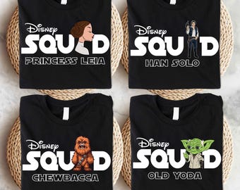 Disney Star Wars  Squad Custom Shirt, Galaxy's Edge T-Shirt, Star Wars Matching Sweatshirts, Darth Vader Shirt, Galaxy Wars Characters Tees
