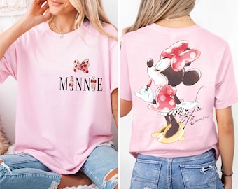 Disney Mini Mouse T-Shirt, Mini Mouse Lipstick Shirt, Minnie Besties Girl Tee, Disneyworld Girls Sweatshirt, Mini Shirt For Women Shirt