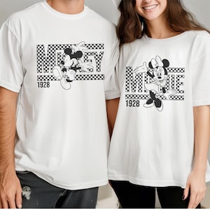 Mickey and Minnie T-Shirt, Disney Couple Trip Shirt, Mickey and Co Tee, Mickey Retro Shirt, Disney Mouse Family Shirt, Mini Mouse Sweatshirt