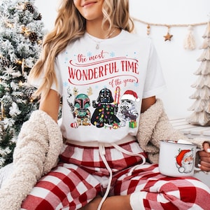 Disney Star Wars Christmas Sweatshirt, It's The Most Wonderful Time Of The Year Shirt, Darth Vader Santa Tee, Disneyworld Christmas Shirt