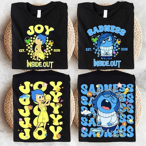 Inside Out T-shirt, Disney Emotions Shirt, Pixar Inside Out 2 Tee, Mental Health Sweatshirts, Disneyworld Matching Shirt, Disney Movies Tee