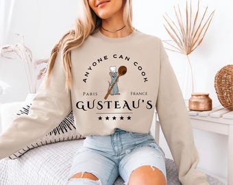 Disney Gusteau's Shirt, Little Chef Remy T-Shirt, Ratatouille Sweatshirt, Anyone Can Cook Tees, Colette Tatou Shirt, Alfredo Tees