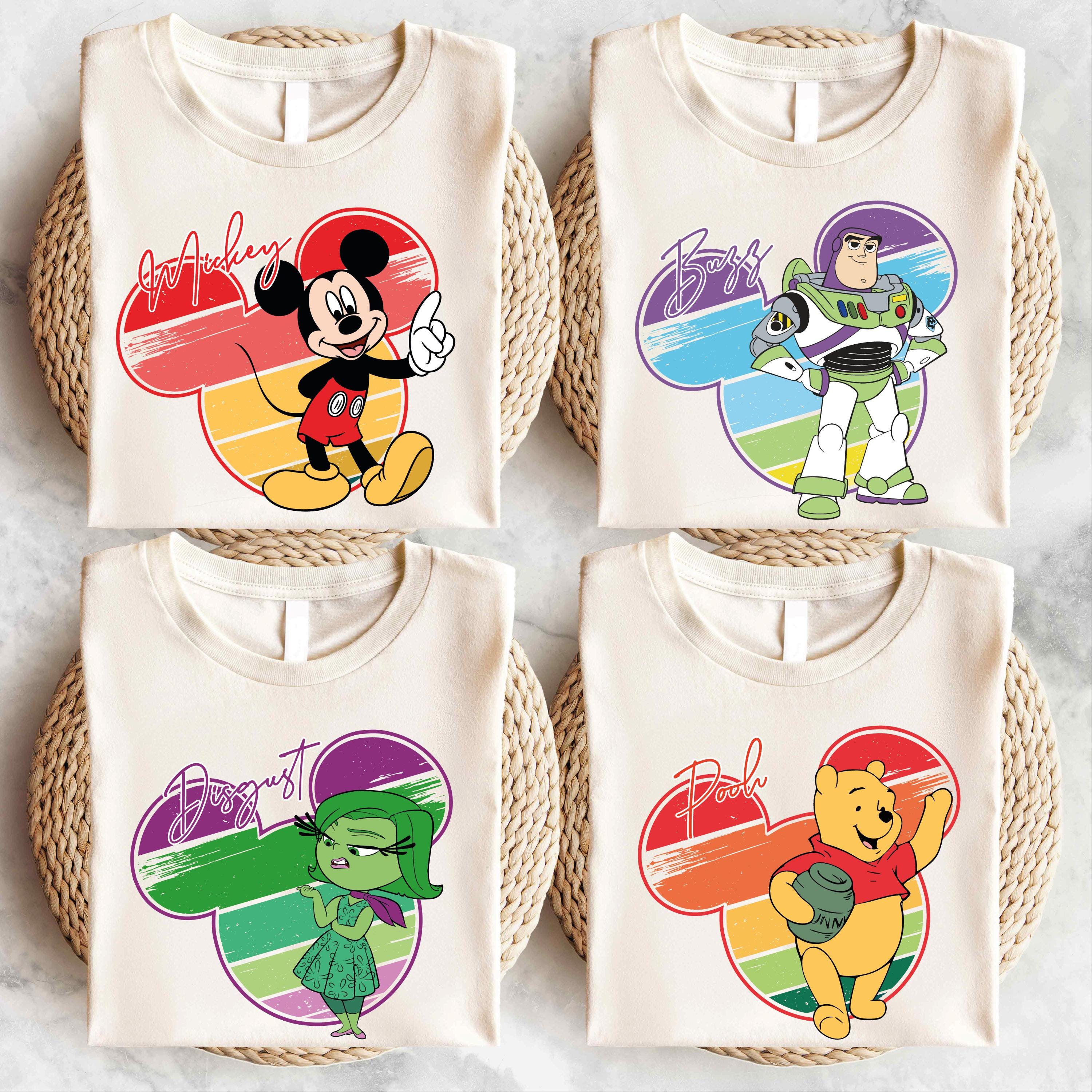 Disney Characters T-shirt, Mickey Head Shirt, Disneyland Vacation Tee, Disney Family Sweatshirt, Disneyworld Trip Group Shirt