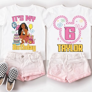 Princess Moana Birthday Girl Shirt, Disney Moana Birthday Family Tee, Custom It&#39;s My Birthday Shirt, Disneyworld Moana Birthday Mom Dad Tee