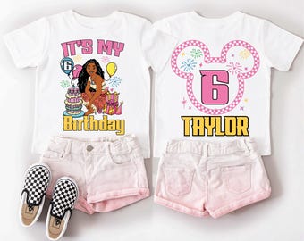 Princess Moana Birthday Girl Shirt, Disney Moana Birthday Family Tee, Custom It's My Birthday Shirt, Disneyworld Moana Birthday Mom Dad Tee