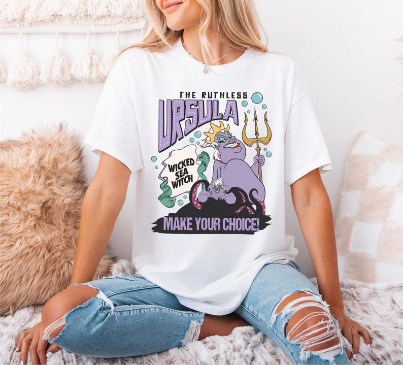 Disney Ursula Shirt, Villains T-Shirt, Bad Witches Shirt, Wicked Sea Witch Tee, The Ruthless Ursula Shirt, Disney Sea World Shirt