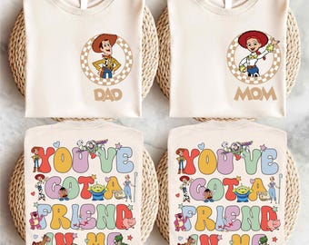 Toy Story Family Matching Shirt, Disney Custom Family Trip Shirt, Buzz Lightyear Boy Shirt, Woody Dad T-shirt, Jessie Mom Shirt
