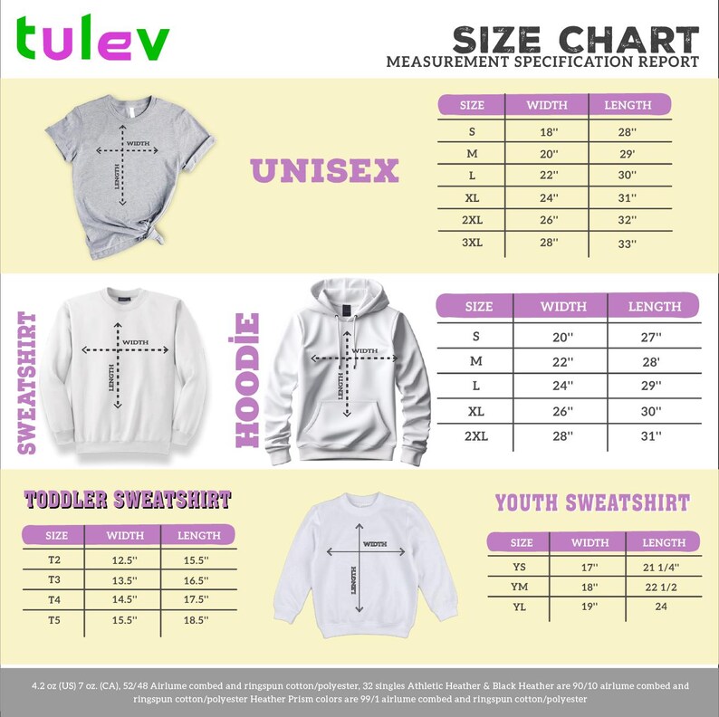 a white hoodie with measurements and measurements for it