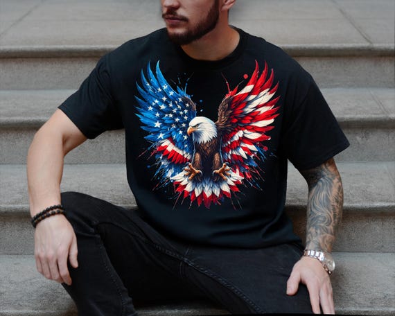 United States of America Eagle Shirt, 4th of July T-Shirt, USA 250 Years Sweatshirt, Red White Blue Tee, American Eagle Shirt, Patriotic Tee