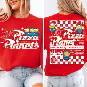 Pizza Planet Christmas T-shirt, Toy Story Christmas Shirt, Merry Xmas Sweatshirt, Disney Santa Alien Christmas Shirt, WDW Xmas Trip Tee