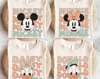 Mickey and Friends Squad T-Shirt, Disney Daisy and Donald Duck Tee, Goofy Kids Sweatshirt, Toddler Minnie Tee, Disneyland Family Trip Shirt