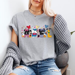 Mickey Name T-shirt, Disney Mouse Family Tee, Mickey Mouse Hoodie, Mickey and Friends Shirt, Mickey Custom Name Tee, Mouse Birthday Shirt