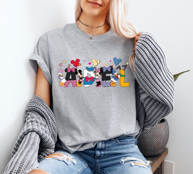 Mickey Name T-shirt, Disney Mouse Family Tee, Mickey Mouse Hoodie, Mickey and Friends Shirt, Mickey Custom Name Tee, Mouse Birthday Shirt