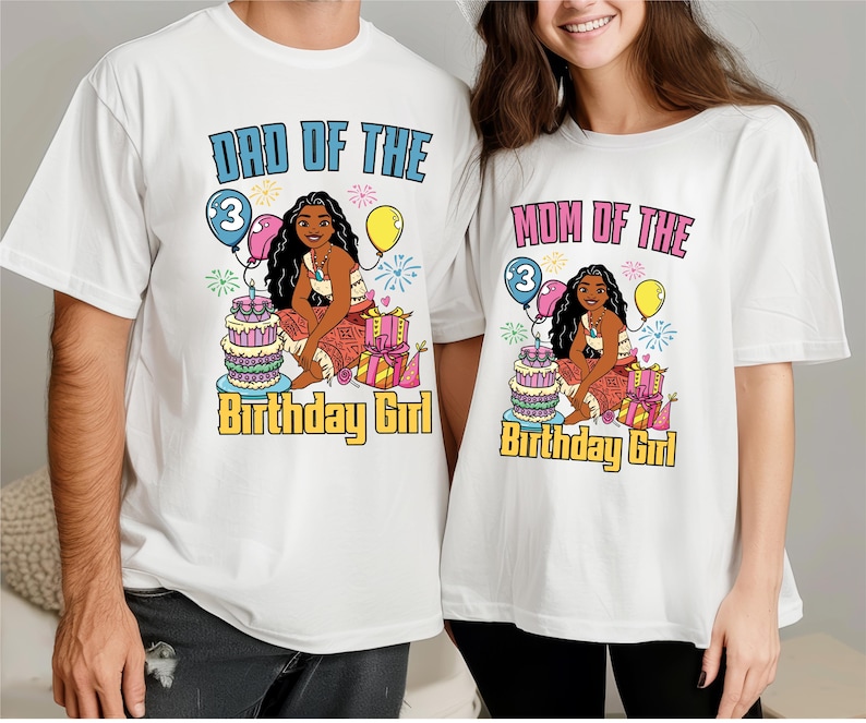 Princess Moana Birthday Girl Shirt, Disney Moana Birthday Family Tee, Custom It's My Birthday Shirt, Disneyworld Moana Birthday Mom Dad Tee