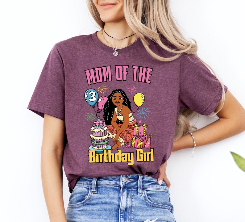 Princess Moana Birthday Girl Shirt, Disney Moana Birthday Family Tee, Custom It's My Birthday Shirt, Disneyworld Moana Birthday Mom Dad Tee