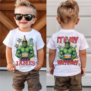 Marvel Hulk Birthday T-shirt, Disney Birthday Boy Shirt, It's My Birthday Tee, Avengers Birthday Sweatshirt, Spiderman Birthday Hoodie