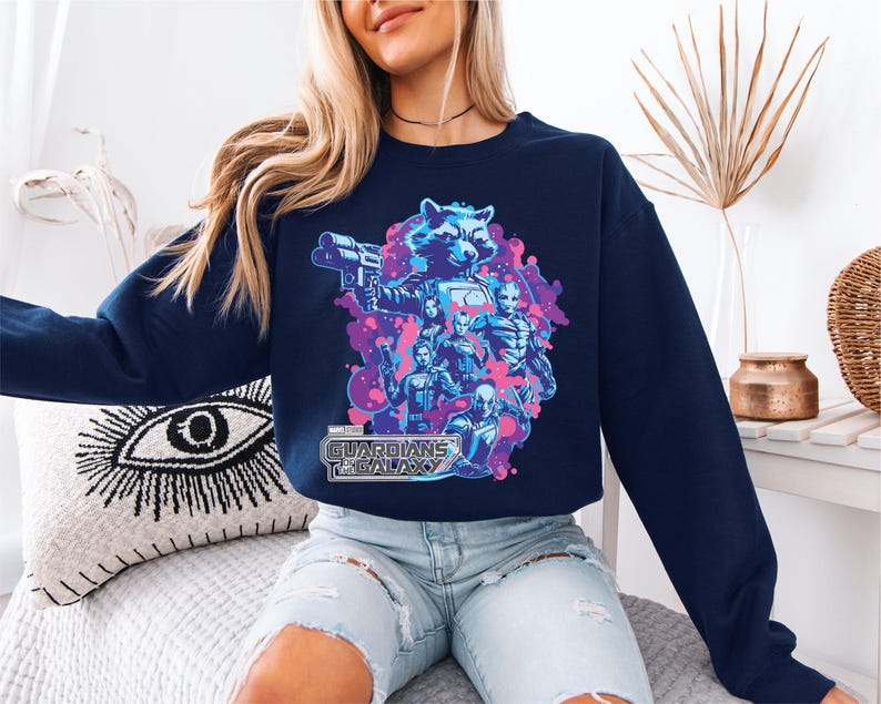 Guardians Of The Galaxy T-Shirt, Avengers Rocket Racoon Shirt, Gamora Nebula Sweatshirt, Super Heroes Tee, Disney Boys T-Shirt