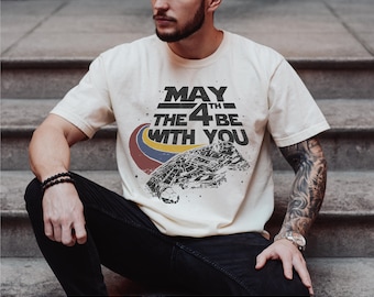 Star Wars Day Shirt, Disneyworld Star Wars Tee, May the Force Be With You Shirt, May the 4th Shirt, Galaxy&#39;s Edge Tee, Millennium Falcon Tee
